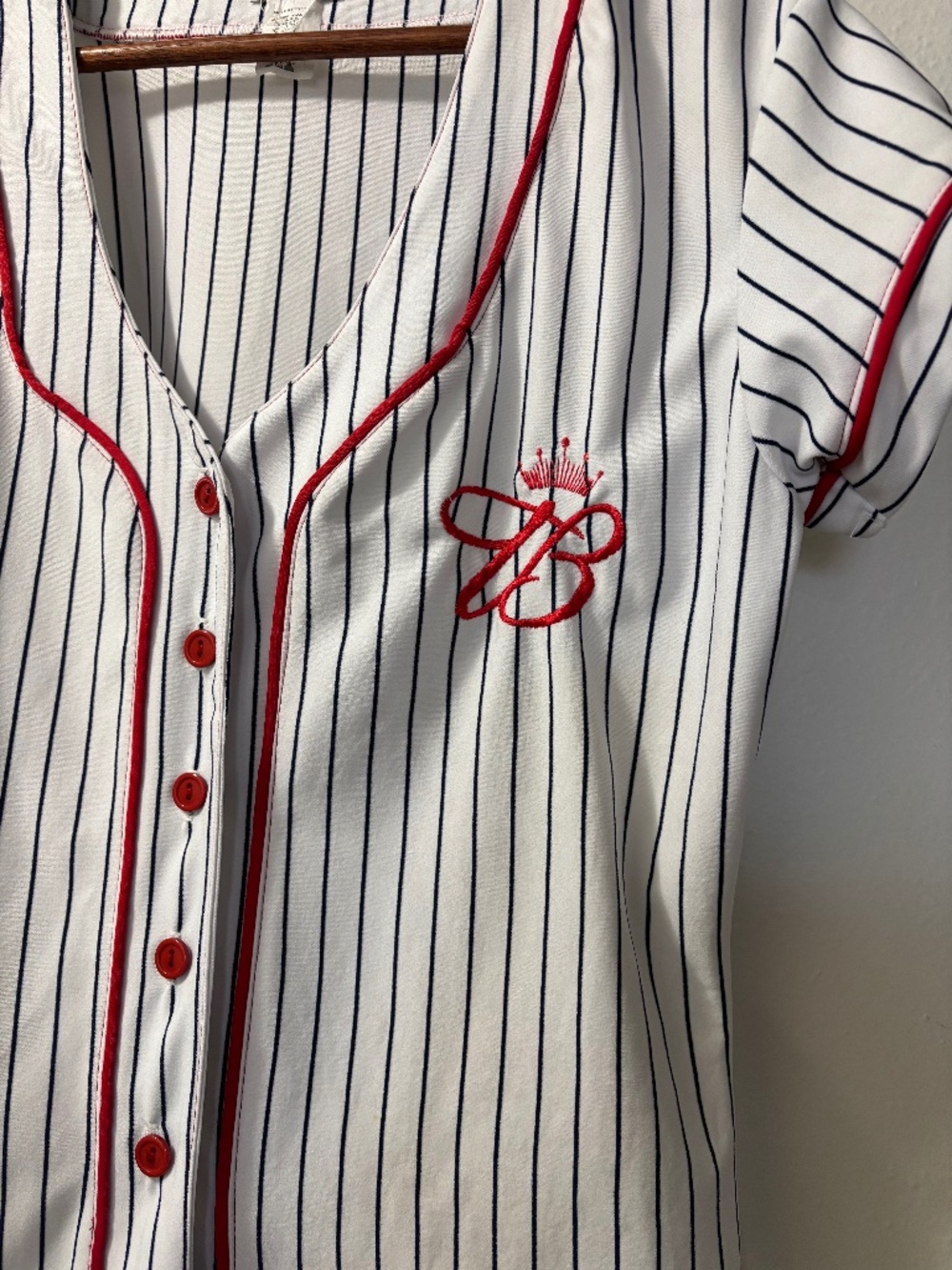 *Rare* Women's baseball set, Budweiser logo by Lolo Sz M/L  100% polyester